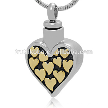 High Polish Urn Pendant Stainless Steel Ash Jewelry Always In My Heart Cremation Wholesale Pendant Necklace Gold Fill Pendant